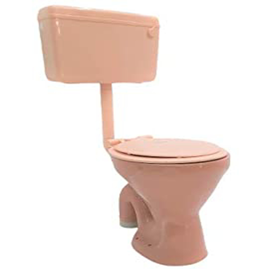 Toilet Set P-Trap Pink