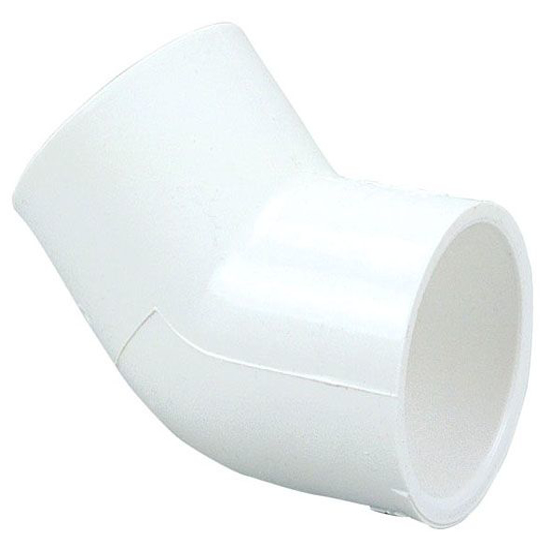 Elbow 45Deg 4" SCH40 Pvc