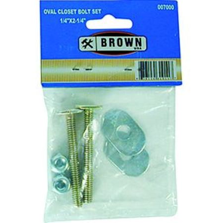 Bolt Closet Set 1/4x2 1/4