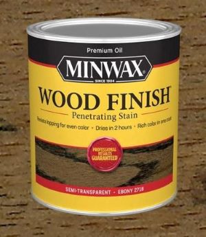 Wood Stain EBONY 1/2PT. MINWAX