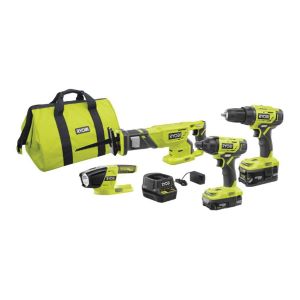 CORDLESS KIT 18V 4PCS RYOBI