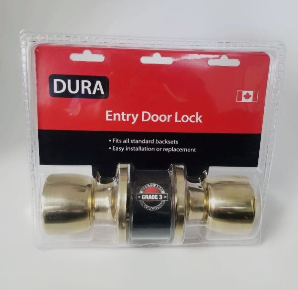 Lockset Entry PB Double DURA