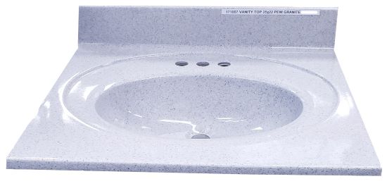 VANITY TOP 25X22 PEW GRANITE
