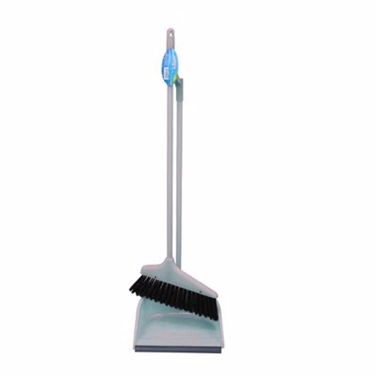 LONG DUST PAN & BROOM SET