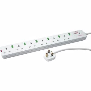 Extension Lead 6 Way W/SURGE