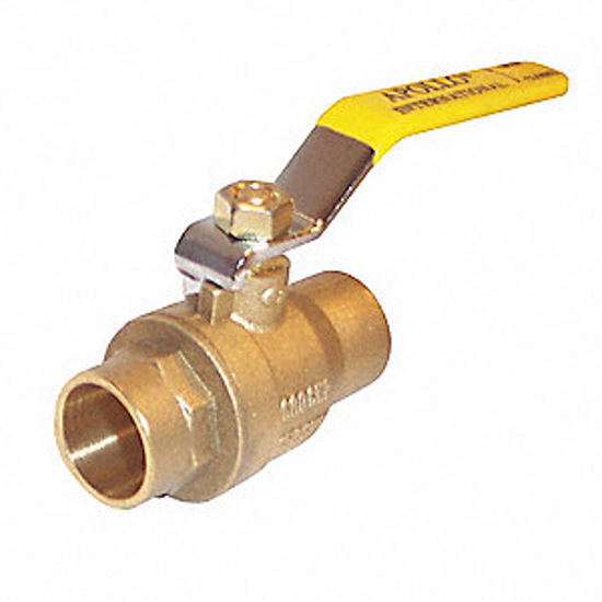 Ball Valve 3/4 in Line BRN