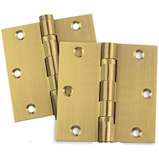Hinges 3 SOLID BRASS BRN