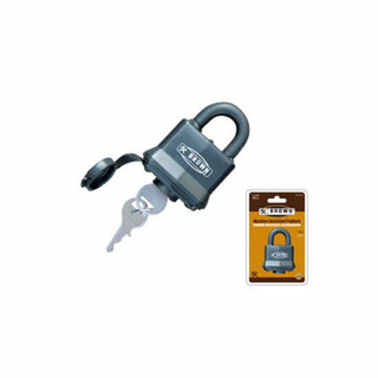 Padlock W/R 40MM SHORT BRN