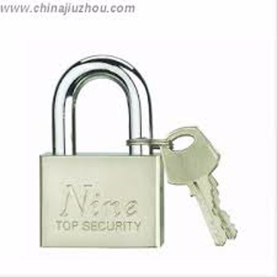 Padlock W/R SHORT 50MM BRN