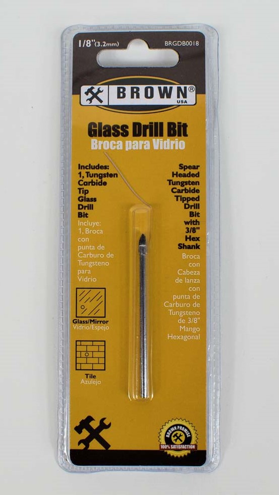 Drill Bit 1/8 Glass BRN