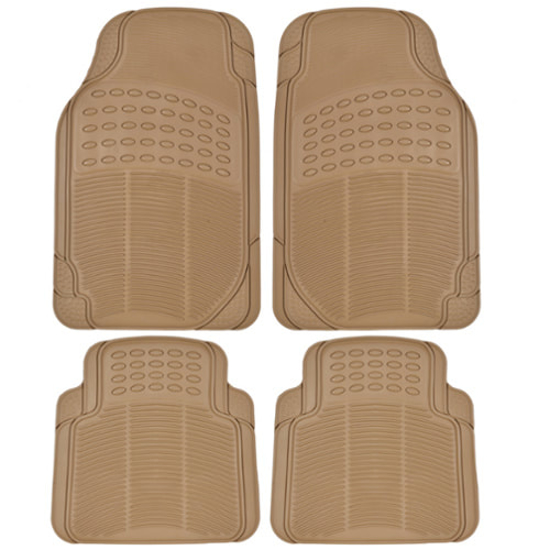 Floor Mat PVC BEIGE  4Pcs