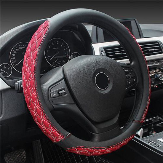 Steering Wheel Cover Blk & Sil