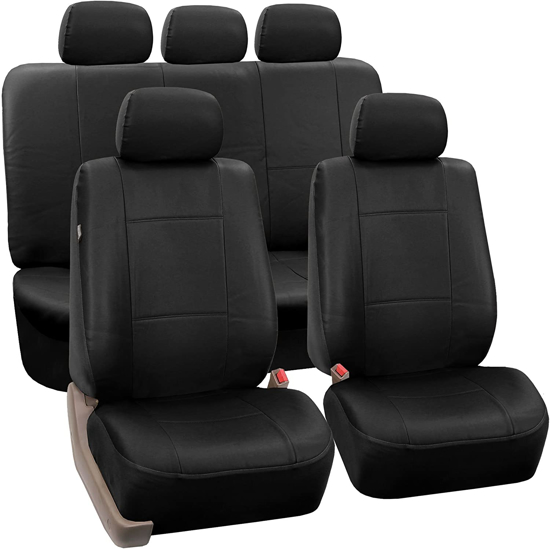 Seat Cover Black FAUX LEATHER