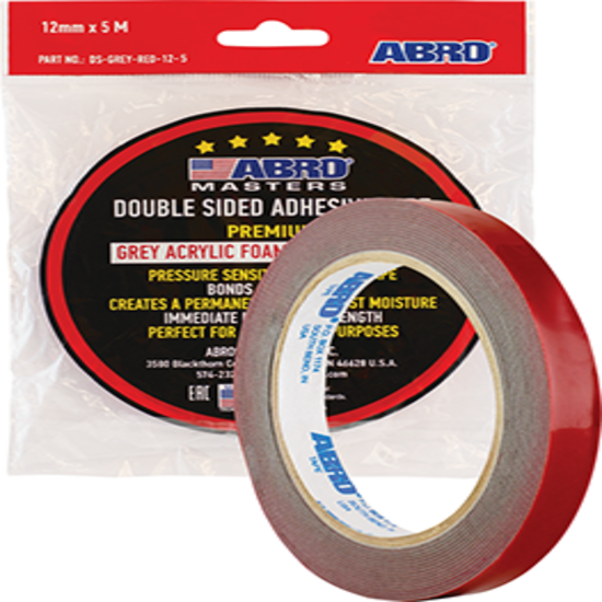 TAPE DOUBLE SIDED ABRO 12MM
