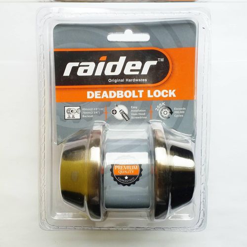 Lock Deadbolt DBL SS RAIDER