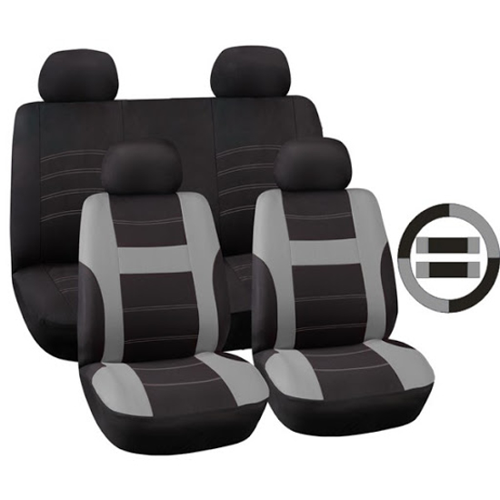 Seat Cover Black/Grey Majic