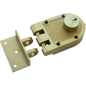 Lock Double Deadbolt J/P BRN