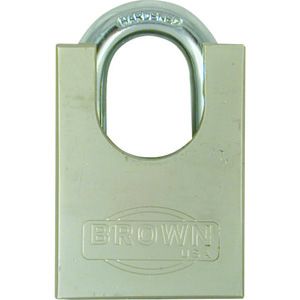 Padlock Square 50MM BRN