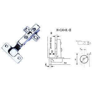 Hinges Concealed SNAP OFF BRN