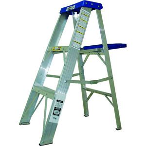 Ladder Aluminium 2 Step BRN