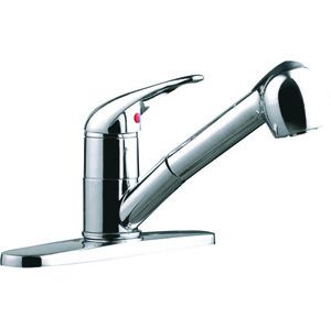 FAUCET KITCHEN P/DWN GOLD