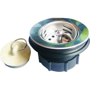 Strainer PLAS 1 1/2 W/Bskt&Plg