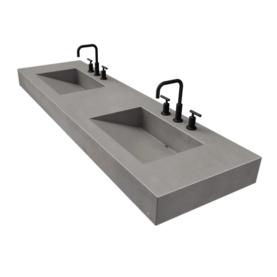 Concrete Sink Double