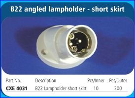Lampholder Angled Socket #4031