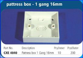Box Surface 1 Gang 16mm