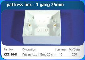 Box Surface 1GANG 25mm CXE4041