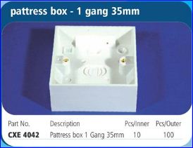 Box Surface 1 Gang 35mm