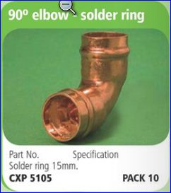 Elbow 90 Deg 15mm