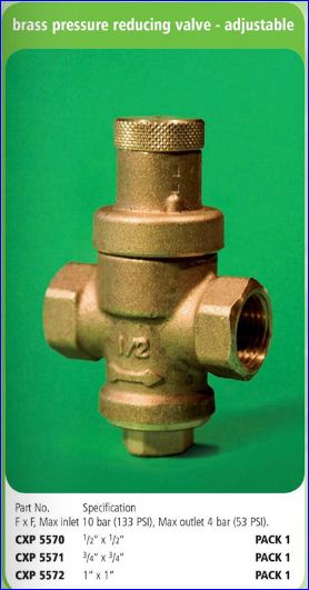Valve Press. Red. 1" CXP5572