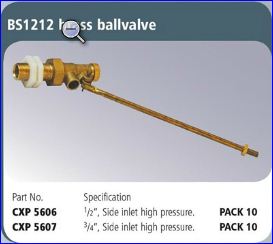 Ball Valve 1/2Brass CXP5600
