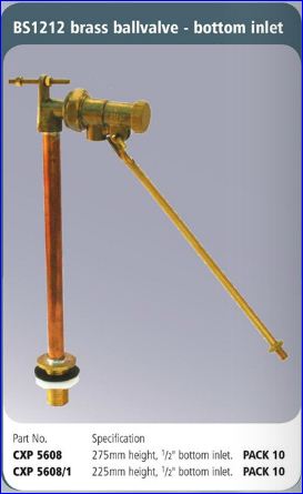 Ball Valve 1/2  Brass B/Entry