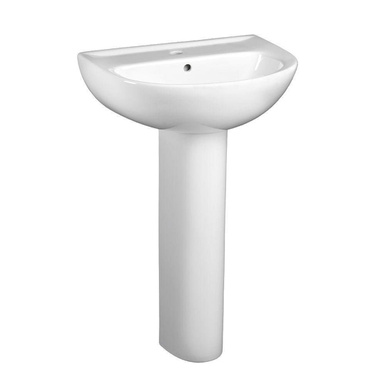 Pedestal White 22"