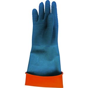 GLOVE INDUSTRIAL PVC 18"  BRN