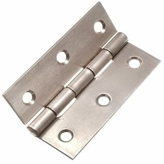 Hinges 2 1/2 SS Butt Fixed Pin