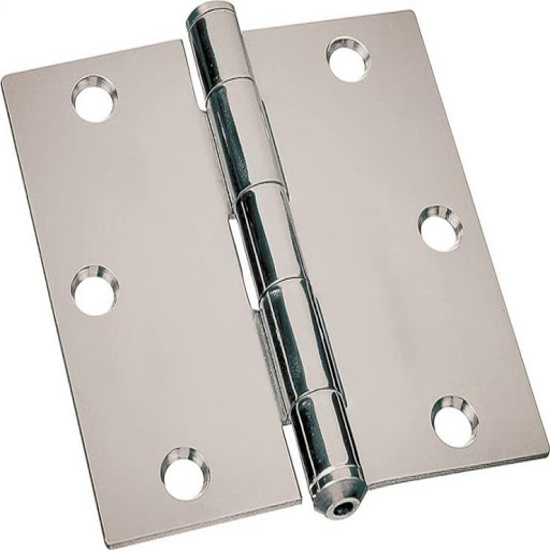 Hinges 4x4 LOOSE PIN SILVER