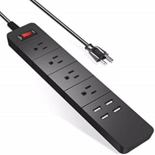 POWER STRIP 4 OUTLET W/USB