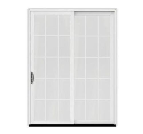 72x80 White Col Slidding Door