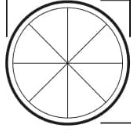 36x36 Circle Colonial White