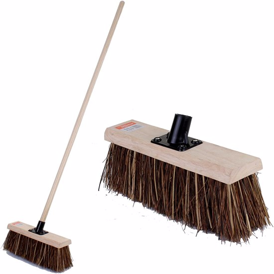 Broom Yard With Handle 16''